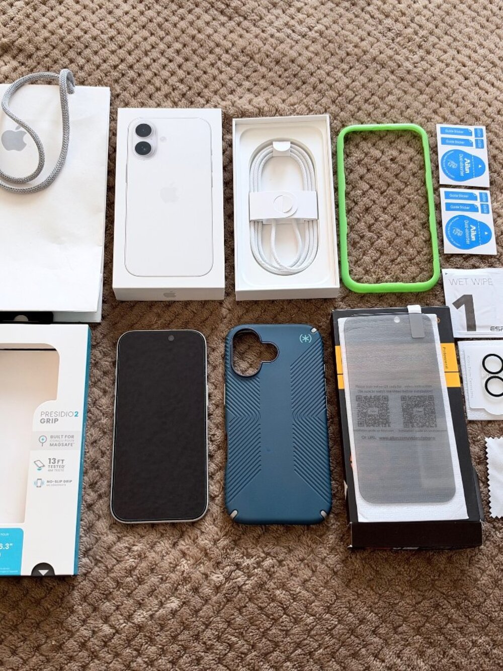 Apple Iphone 17 256gb UNLOCKED 91% Battery YEAR Applecare + Loss Theft + Extras